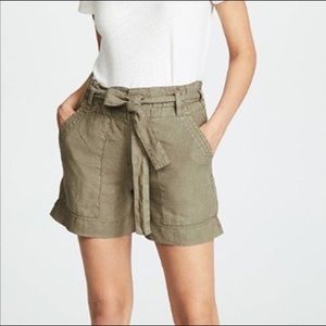 Joie “Daynna” Linen High Waisted Shorts